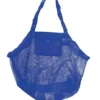 Bolsa de praia infantil compacta da marca Tobee feita em tecido telado verde com alças ajustáveis e brinquedos de areia.