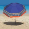 uarda-sol Ibiza Tobee na cor azul royal e compactado posicionado verticalmente sobre fundo branco isolado.