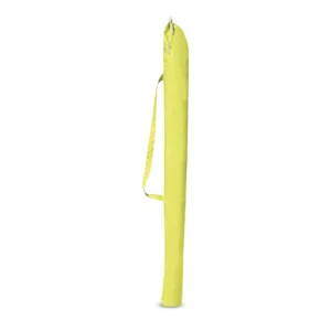 Bolsa de transporte verde-limão com alça tiracolo para carregar guarda-sol de praia Tobee, isolada em fundo branco.