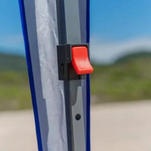 Lona azul dobrada da tenda sanfonada e tenda gazebo articulado de praia Tobee